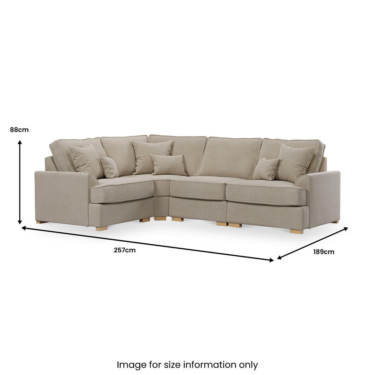 Birchley Soft Chenille RH Corner Sofa  from Roseland Furniture