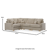 Birchley Soft Chenille RH Corner Sofa  from Roseland Furniture