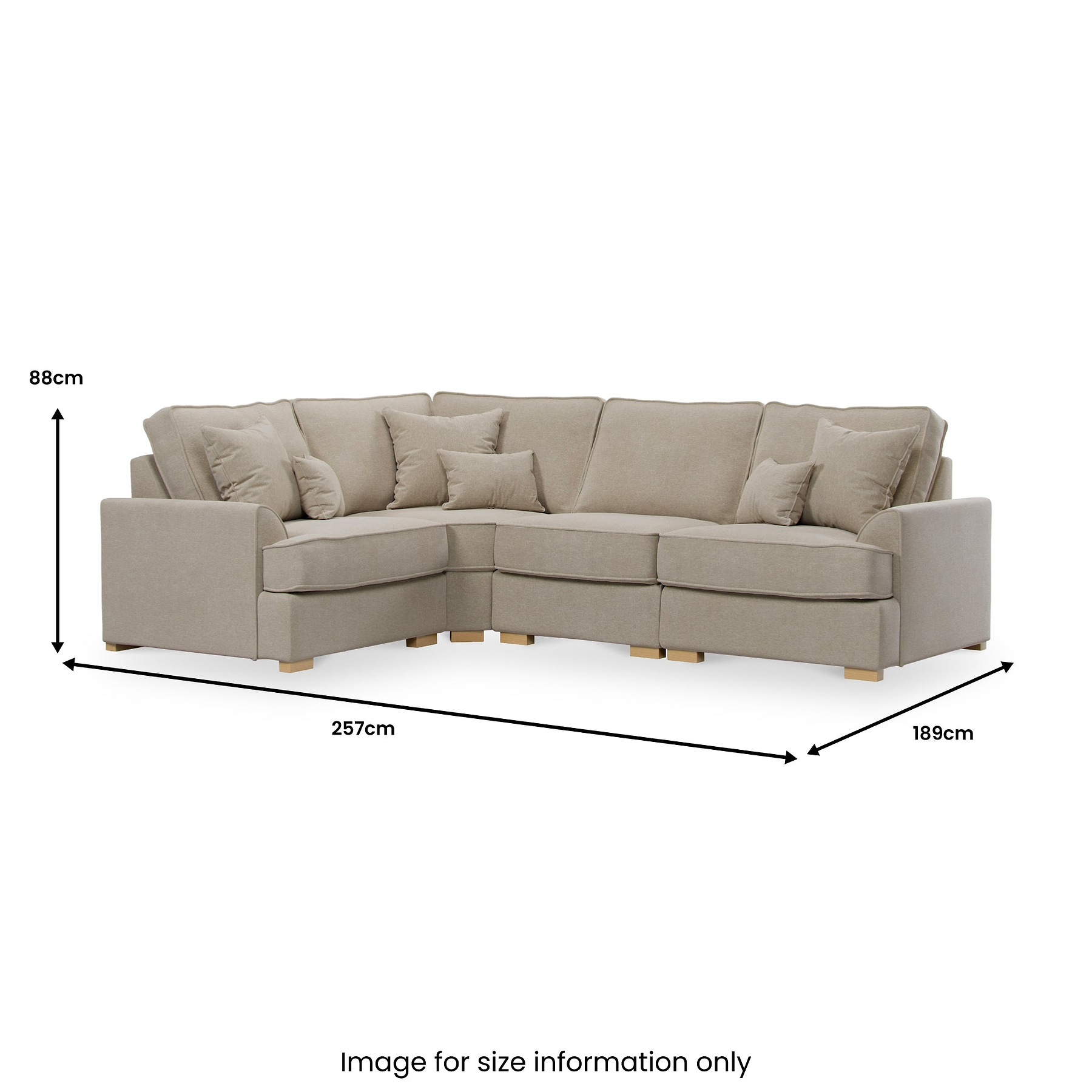 Birchley Soft Chenille RH Corner Sofa  from Roseland Furniture