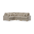 Birchley Soft Chenille RH Corner Sofa Linen from Roseland Furniture