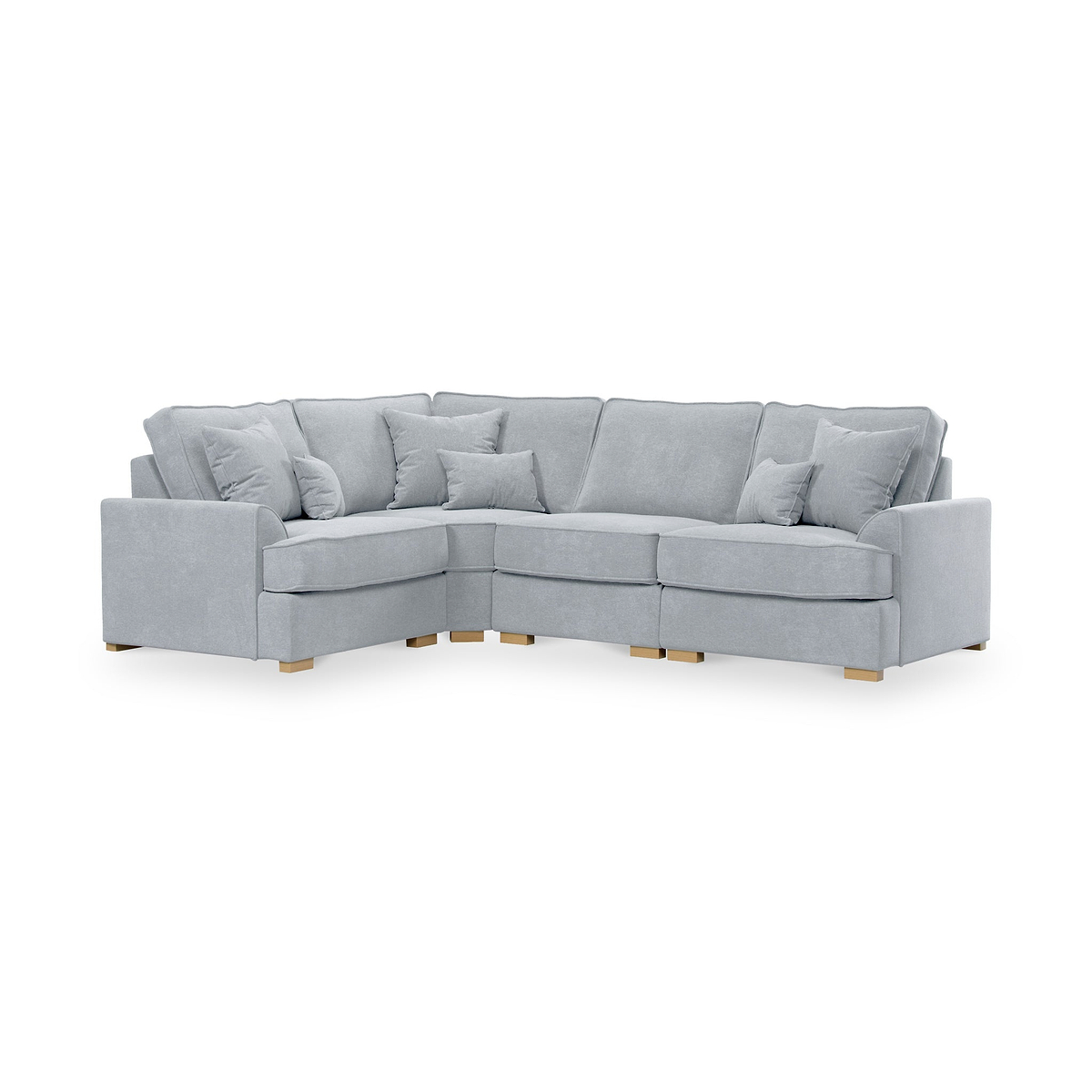 Birchley Soft Chenille RH Corner Sofa Ice from Roseland Furniture