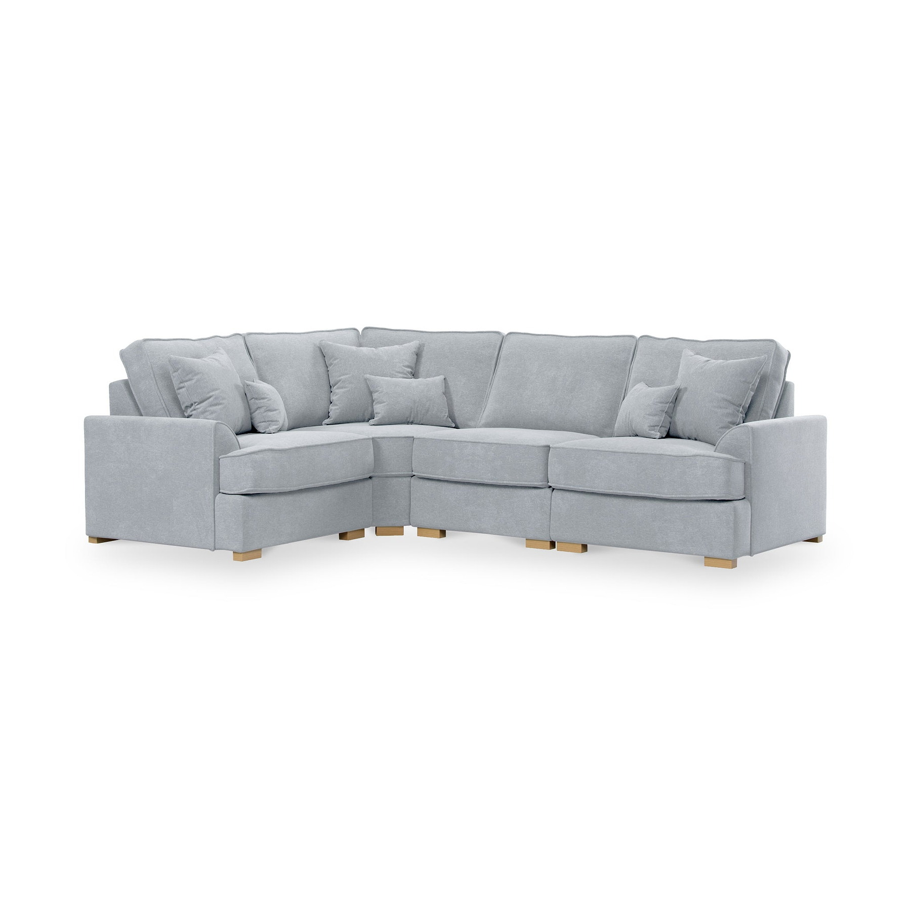 Birchley Soft Chenille RH Corner Sofa Ice from Roseland Furniture