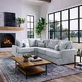 Birchley Soft Chenille RH Corner Sofa Ice from Roseland Furniture