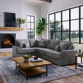 Birchley Soft Chenille RH Corner Sofa Terra from Roseland Furniture