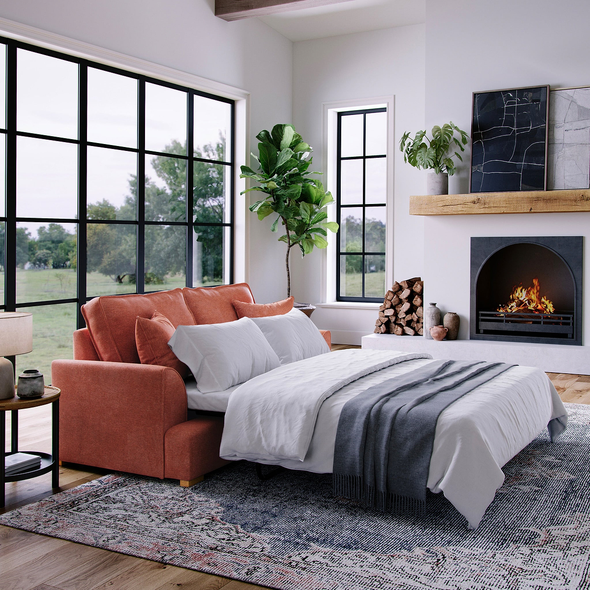 Birchley Soft Chenille 2 Seater Sofabed Terra Life2 from Roseland Furniture