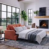 Birchley Soft Chenille 2 Seater Sofabed Terra Life2 from Roseland Furniture