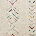 Edie Boho Multi Coloured Chevron Shaggy Rug
