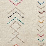 Edie Boho Multi Coloured Chevron Shaggy Rug