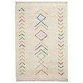 Edie Boho Multi Coloured Chevron Shaggy Rug from Roseland Furniture