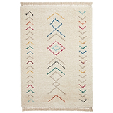 Edie Boho Multi Coloured Chevron Shaggy Rug from Roseland Furniture