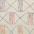 Edie Boho Multi Coloured Patterned Shaggy Rug