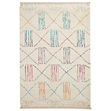 Edie Boho Multi Coloured Patterned Shaggy Rug from Roseland Furniture