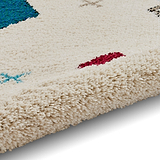 Edie Boho Multi Coloured Diamond Rug