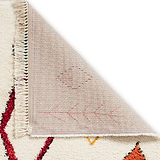 Edie Boho Multi Coloured Diamond Rug