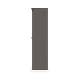 Huxley 1 Door Wardrobe With Open Shelves Oak Graphite from Roseland Furniture