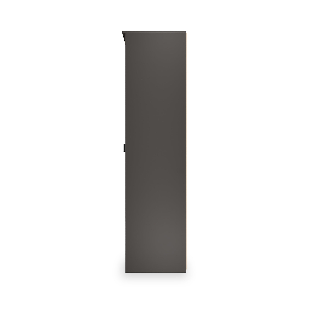 Huxley 1 Door Wardrobe With Open Shelves Oak Graphite from Roseland Furniture