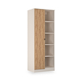 Huxley 1 Door Wardrobe With Open Shelves Oak Cashmere from Roseland Furniture