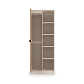 Huxley 1 Door Wardrobe With Open Shelves Oak Cashmere from Roseland Furniture
