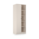 Huxley 1 Door Wardrobe With Open Shelves Cashmere from Roseland Furniture