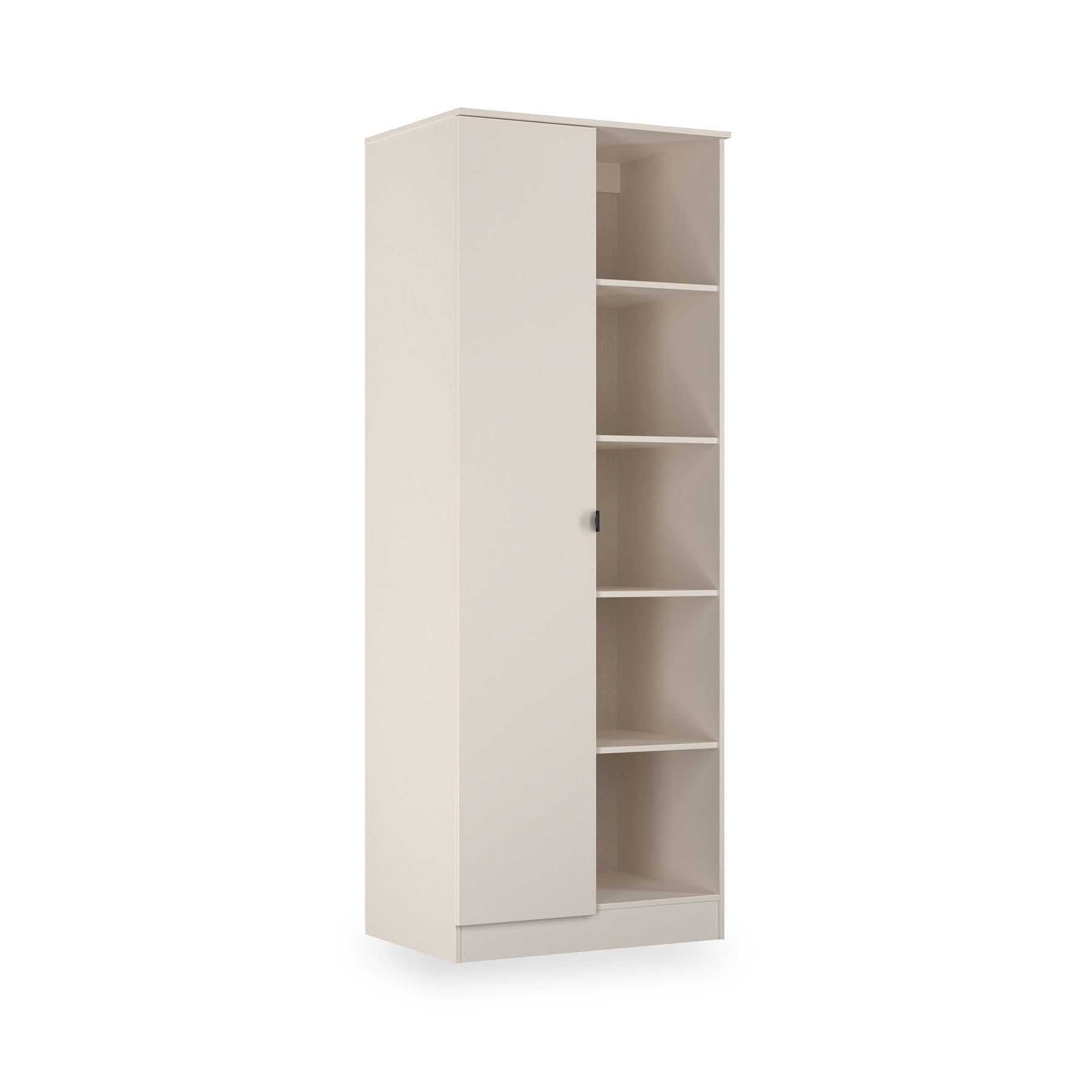 Huxley 1 Door Wardrobe With Open Shelves Cashmere from Roseland Furniture