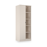 Huxley 1 Door Wardrobe With Open Shelves Cashmere from Roseland Furniture