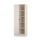 Huxley 1 Door Wardrobe With Open Shelves Cashmere from Roseland Furniture
