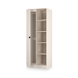 Huxley 1 Door Wardrobe With Open Shelves Cashmere from Roseland Furniture