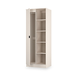 Huxley 1 Door Wardrobe With Open Shelves Cashmere from Roseland Furniture