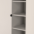 Huxley 1 Door Wardrobe With Open Shelves Cashmere from Roseland Furniture