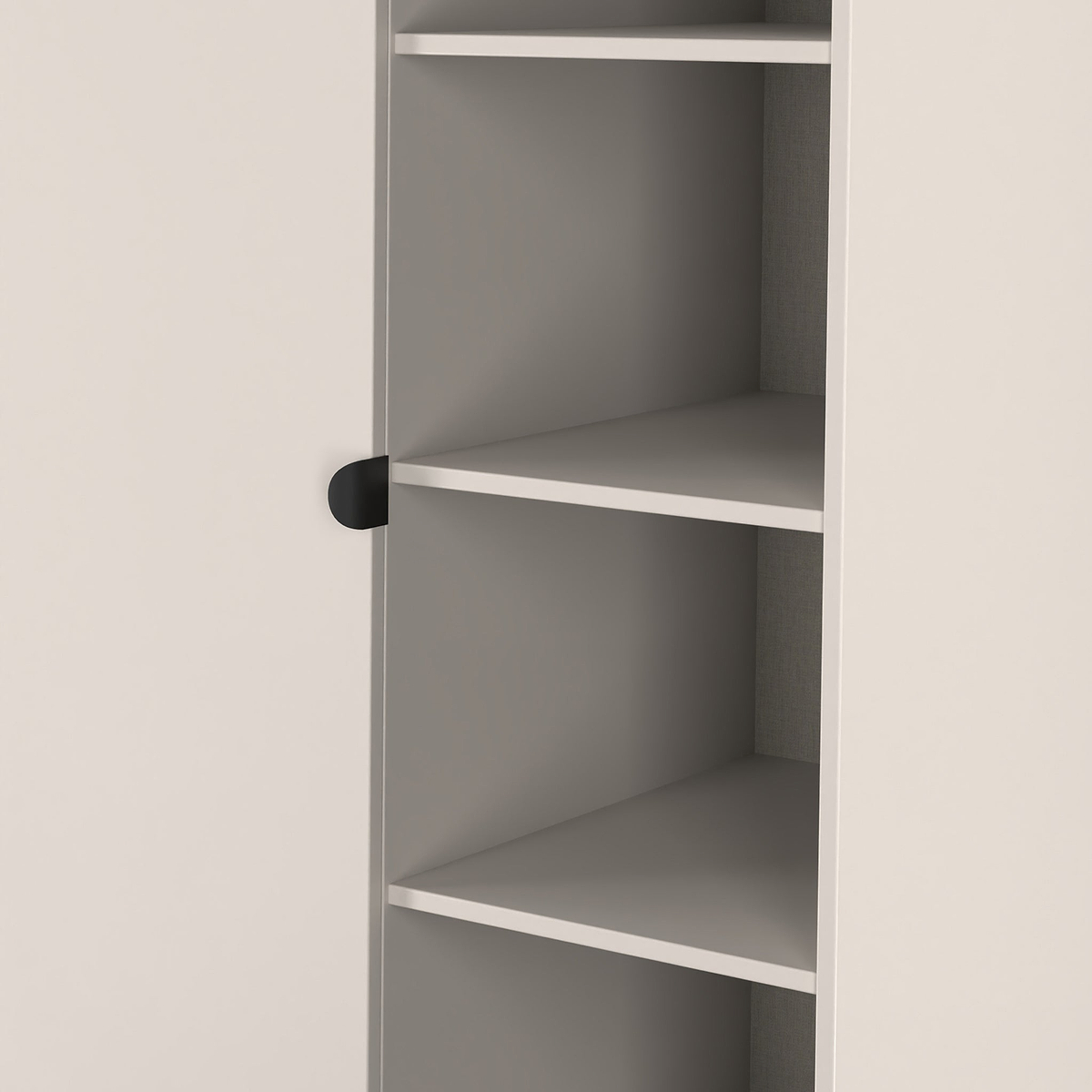 Huxley 1 Door Wardrobe With Open Shelves Cashmere from Roseland Furniture