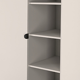 Huxley 1 Door Wardrobe With Open Shelves Cashmere from Roseland Furniture