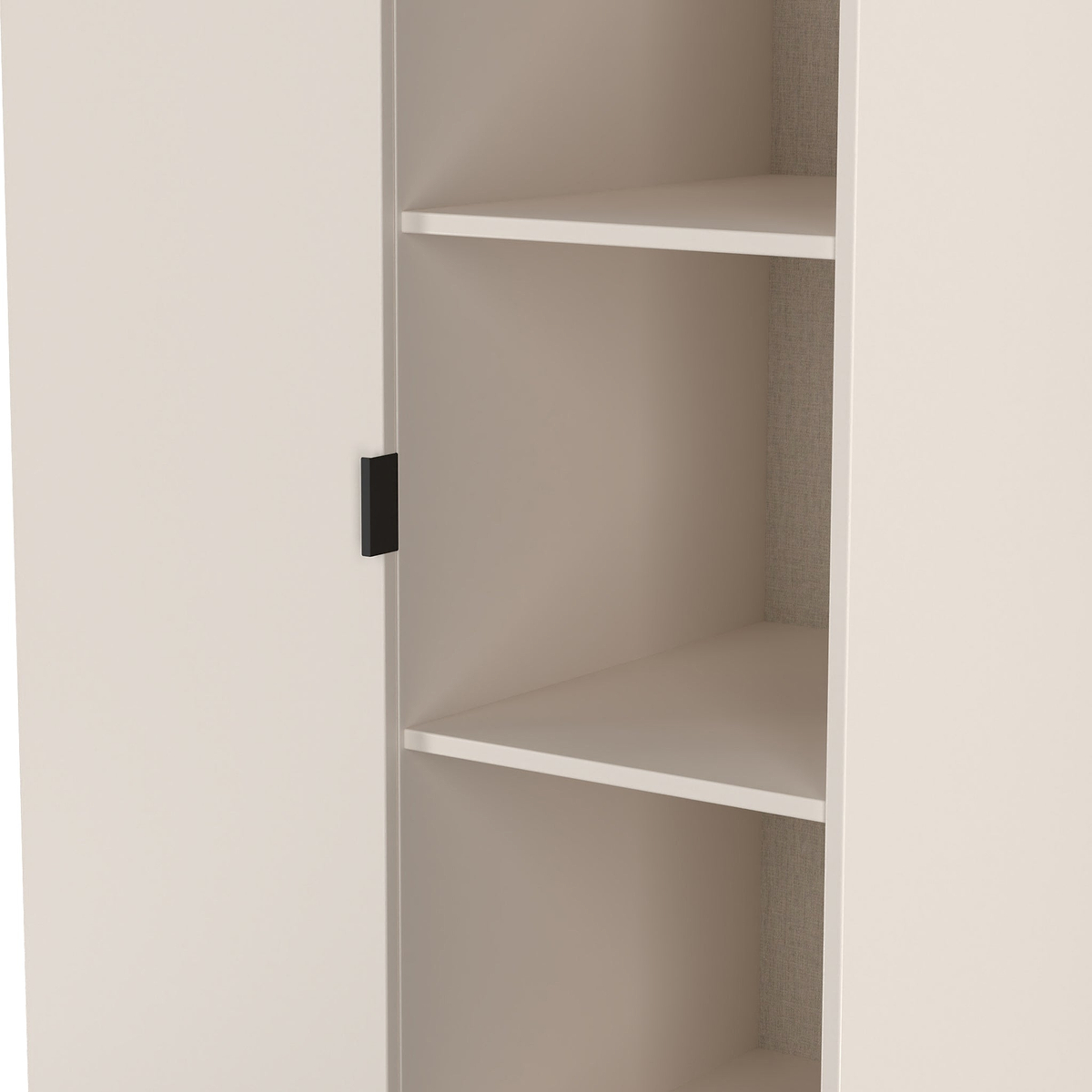 Huxley 1 Door Wardrobe With Open Shelves Cashmere from Roseland Furniture