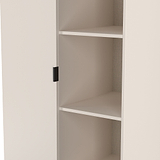 Huxley 1 Door Wardrobe With Open Shelves Cashmere from Roseland Furniture