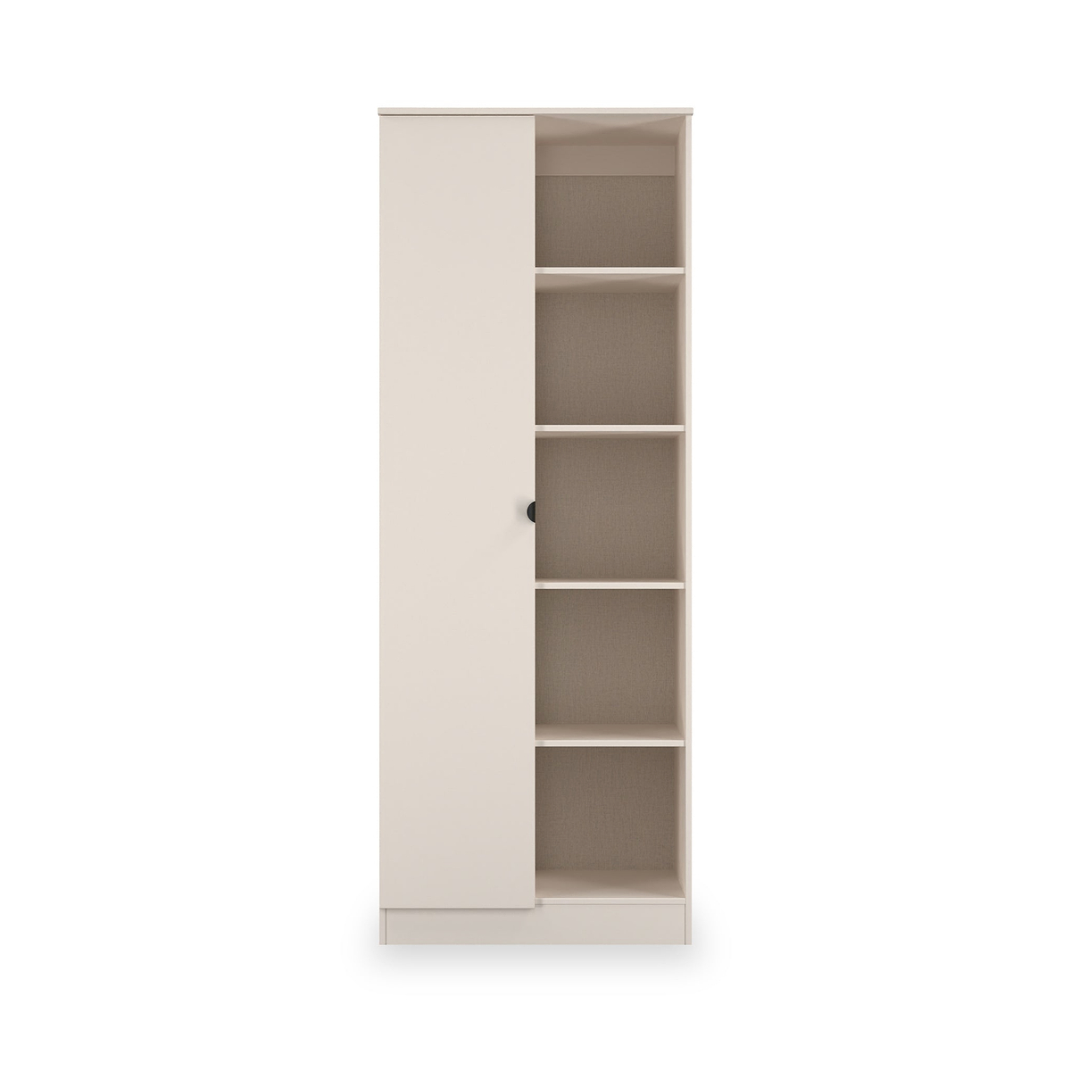 Huxley 1 Door Wardrobe With Open Shelves Cashmere from Roseland Furniture