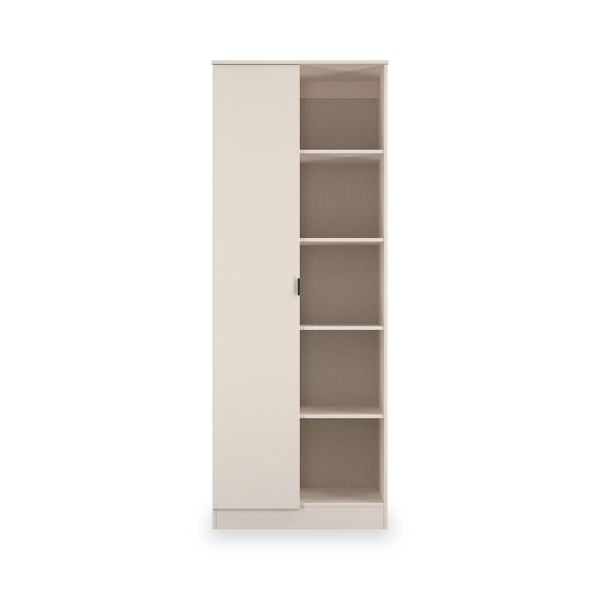 Huxley 1 Door Wardrobe With Open Shelves Cashmere from Roseland Furniture