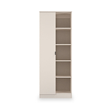 Huxley 1 Door Wardrobe With Open Shelves Cashmere from Roseland Furniture