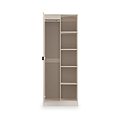 Huxley 1 Door Wardrobe With Open Shelves Cashmere from Roseland Furniture
