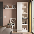 Huxley 1 Door Wardrobe With Open Shelves Cashmere from Roseland Furniture
