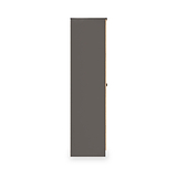 Huxley Full Hanging Wardrobe Oak Graphite from Roseland Furniture
