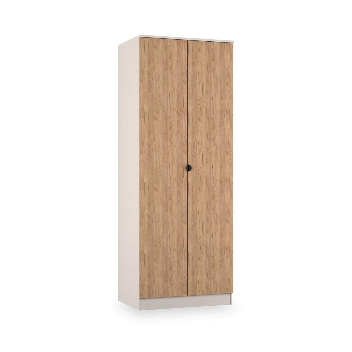Huxley Full Hanging Wardrobe Oak Cashmere from Roseland Furniture