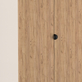 Huxley Full Hanging Wardrobe Oak Cashmere from Roseland Furniture
