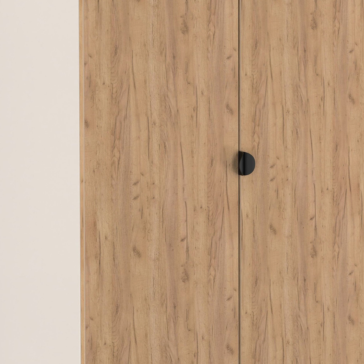 Huxley Full Hanging Wardrobe Oak Cashmere from Roseland Furniture