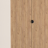 Huxley Full Hanging Wardrobe Oak Cashmere from Roseland Furniture