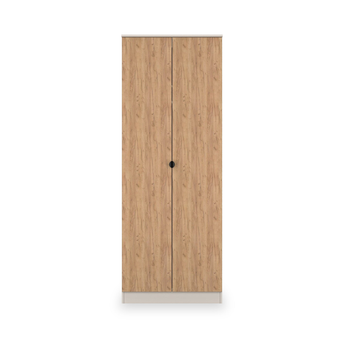 Huxley Full Hanging Wardrobe Oak Cashmere from Roseland Furniture
