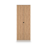 Huxley Full Hanging Wardrobe Oak Cashmere from Roseland Furniture