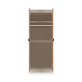 Huxley Full Hanging Wardrobe Oak Cashmere from Roseland Furniture