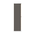 Huxley Double Wardrobe 2 Drawers Oak Graphite from Roseland Furniture