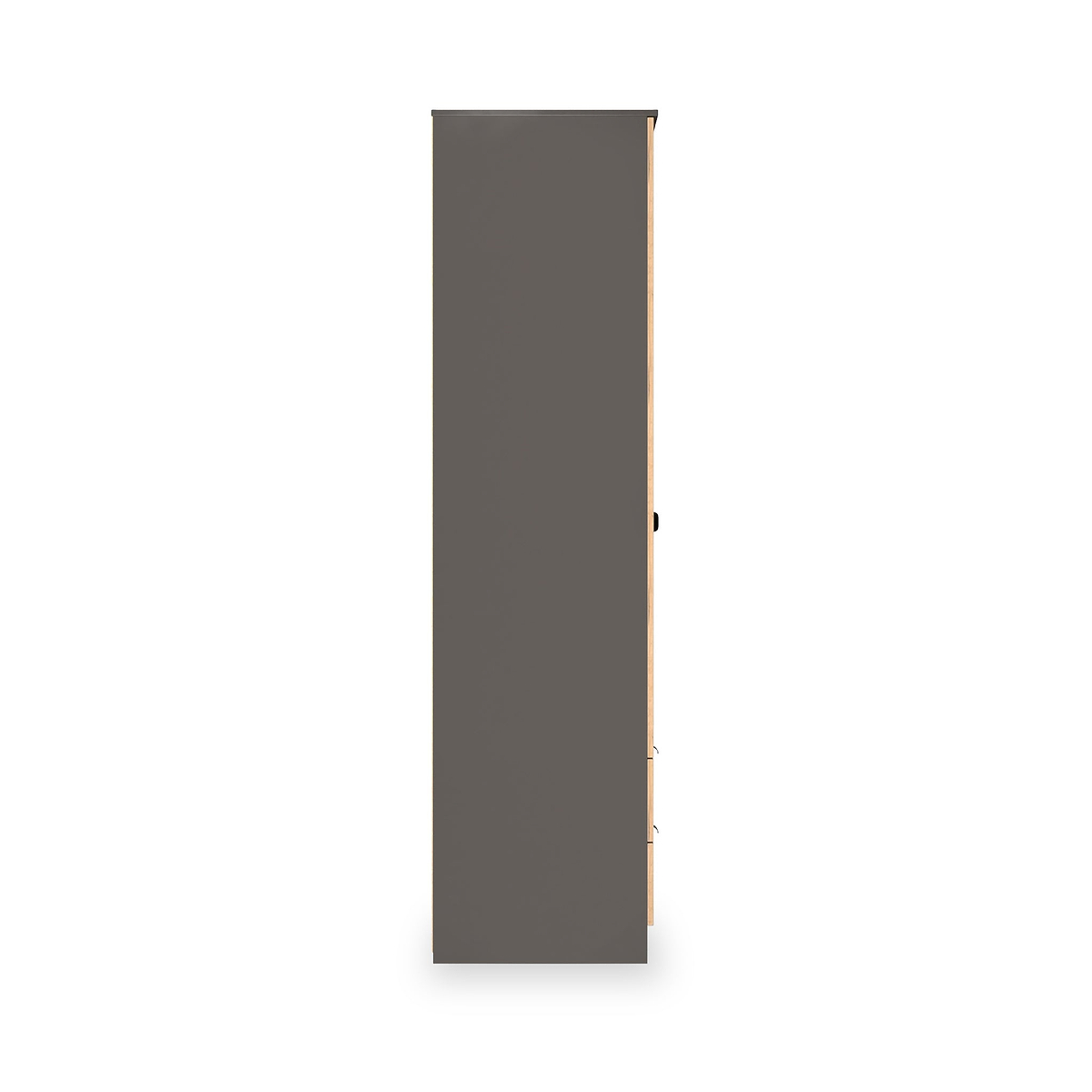 Huxley Double Wardrobe 2 Drawers Oak Graphite from Roseland Furniture