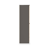 Huxley Double Wardrobe 2 Drawers Oak Graphite from Roseland Furniture