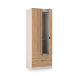 Huxley Double Wardrobe 2 Drawers Oak Cashmere from Roseland Furniture